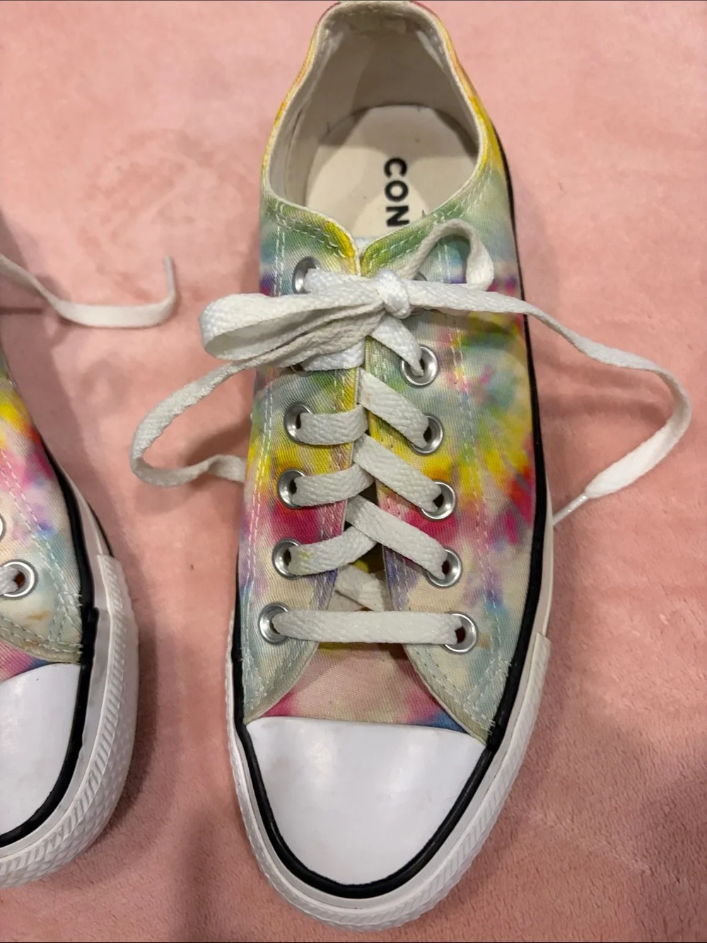 Converse Low Top Sneakers - Pastel Tie-Dye